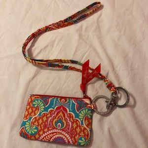 Vera Bradley Lanyard & Zip ID Case